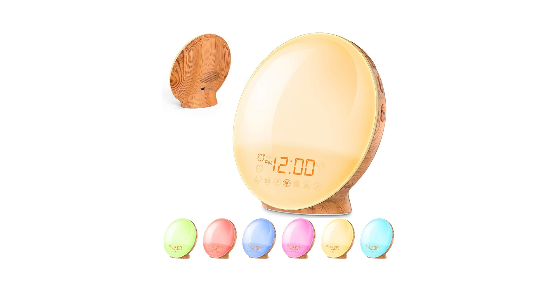 ☆光目覚まし時計自然の光と音で優しく目覚める、マルチ機能 光目覚まし時計自然の光と音で優しく目覚める マルチ機能 高品質